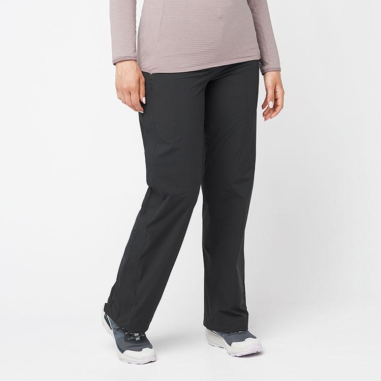 SALOMON Outerpath 2.5L Waterproof Breathable Straight Leg Outdoor Casual Pants Women Pants Deep-Black LC2209500