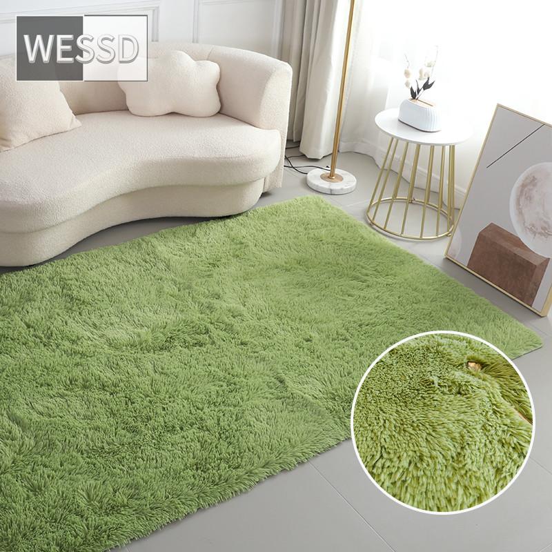 Фиолетовый плюшевый коврик для детской комнаты, большой однотонный длинный коврик для волос для гостиной, спальни, мягкий нескользящий коврик