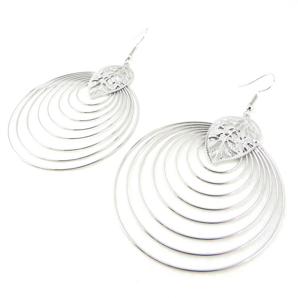 Les Trésors De Lily [N1103] — Серебряные дизайнерские петли «Хореография» (геометрические формы).