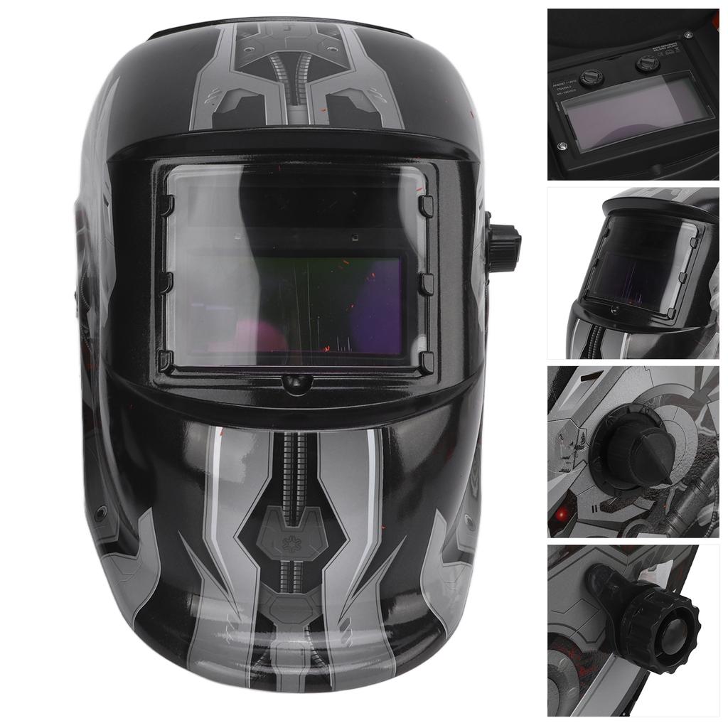 Сварочный шлем с солнечной краской, монтируемая на голову, маска для аргонодуговой сварки с автоматическим затемнением