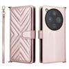 Multifunctional 6-Card Slots Leather Phone Case with Wrist Strap
