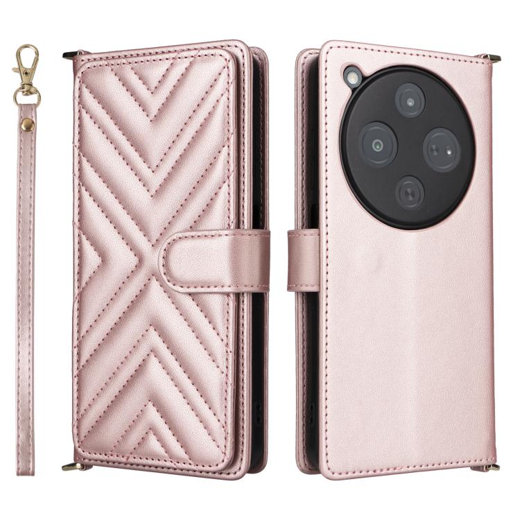Multifunctional 6-Card Slots Leather Phone Case with Wrist Strap