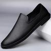 Мужская повседневная обувь из натуральной кожи весна-лето мужские туфли на плоской подошве для ходьбы туфли-лоферы без застежек деловая обувь удобные мокасины ленивая обувь