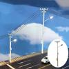 N Scale Power Pole 1:150 3V Easy Assembly Realistic Scenery Decor Model Utility for Diorama