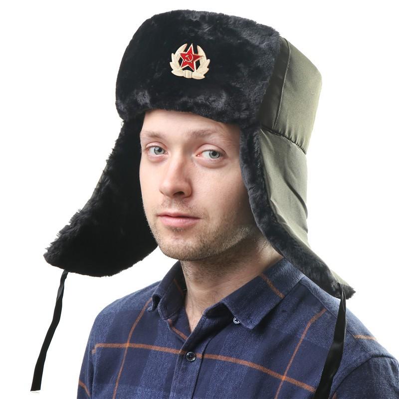 Зимняя теплая флисовая военная шапка-ушанка для мужчин и женщин, защита для улицы, велоспорта, холодная погода