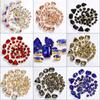 50 шт. Стразы смешанной формы с плоской основой, пришивные драгоценные камни для самостоятельного изготовления обуви, одежды, ювелирных изделий
