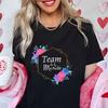 French Women Bridesmaid Team Bride Tshirt Bridal Shower Wedding Tshirt Bachelorette Evjf Party Tops Flower Crown Graphic Tees