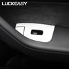 LUCKEASY For Tesla Model 3 Model Y 2017- Auto Interior Accessories Car Door Locks Window Lift Button Protection Patch