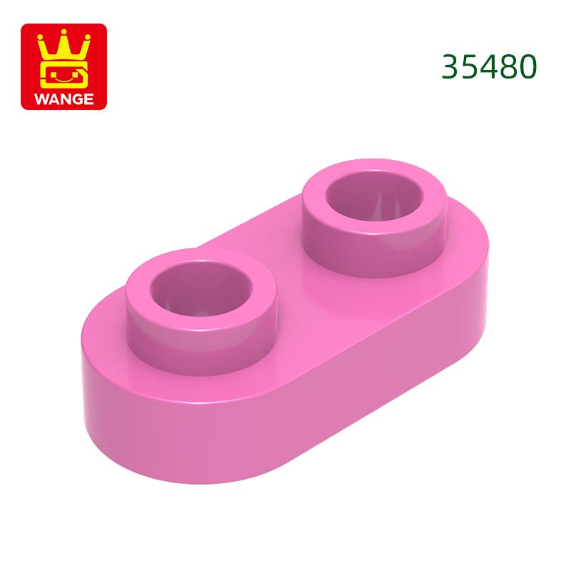Нетоксичный 370 шт./лот 35480 Круглый 1x2 Открытый штырек Короткий круглый с 2 отверстиями Блок Moc Цветные Аксессуары Совместимые с Кирпичиком DIY Игрушки