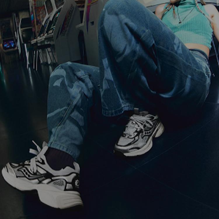 SAUCONY 2K Cavalry Retro Comfortable Shock Absorbing Non-Slip Low-Top Running Shoes Unisex Running Shoes Dark-Gray S79053-4