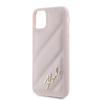 Etui do iPhone 11 Karl Lagerfeld Diagonal Quilted Hardcase Różowe