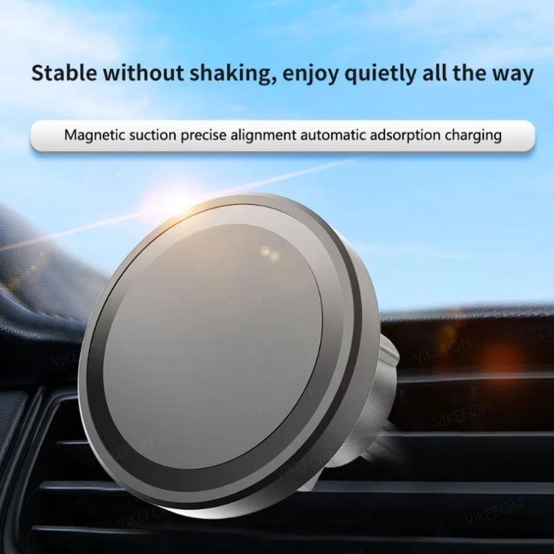 Car Magnetic Air Vent Phone Holder  Wireless Charger Stand For Magsafe iPhone 16 15 14 13 12 Pro Max Cell Fast Charging Station