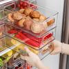 Портативный прозрачный контейнер для хранения свежих продуктов в холодильнике для яиц, фруктов и овощей - Кухонный органайзер для трансграничной торговли