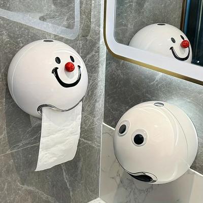 1 шт. Туалетная коробка для туалетной бумаги, настенная туалетная коробка, креативная коробка для салфеток, держатель для туалетной бумаги без проколов, водонепроницаемая коробка для извлечения бумаги