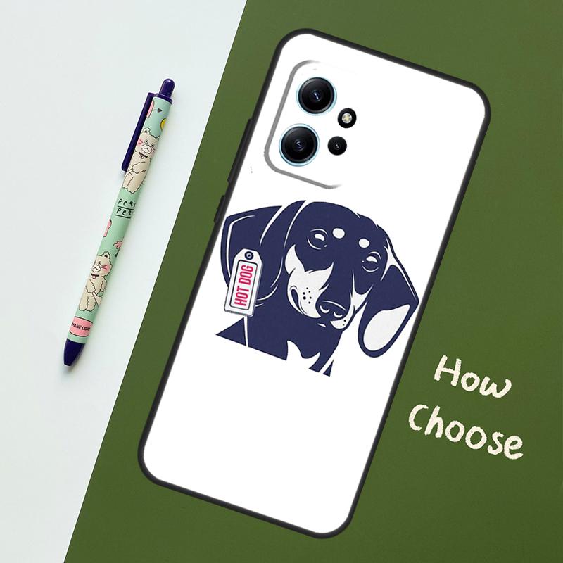 Чехол для телефона Xiaomi Redmi Note 14 10 11 12 13 15 Pro Plus с таксой, Чехол для Redmi 15 15C 14C 12C 10C 13C