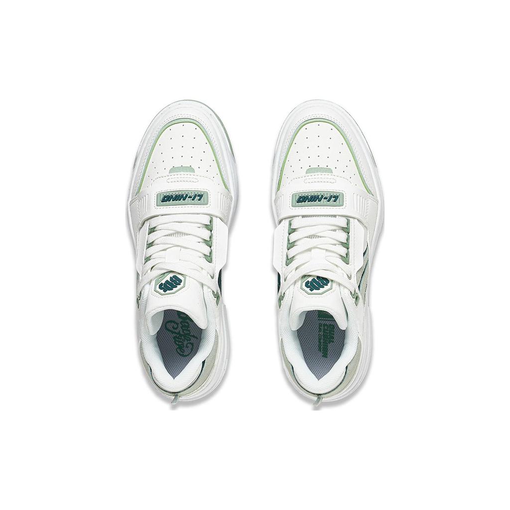 Кроссовки Li Ning Bad Five Low Top Retro Basketball Culture мужские кроссовки белые зеленые ABCT062-1