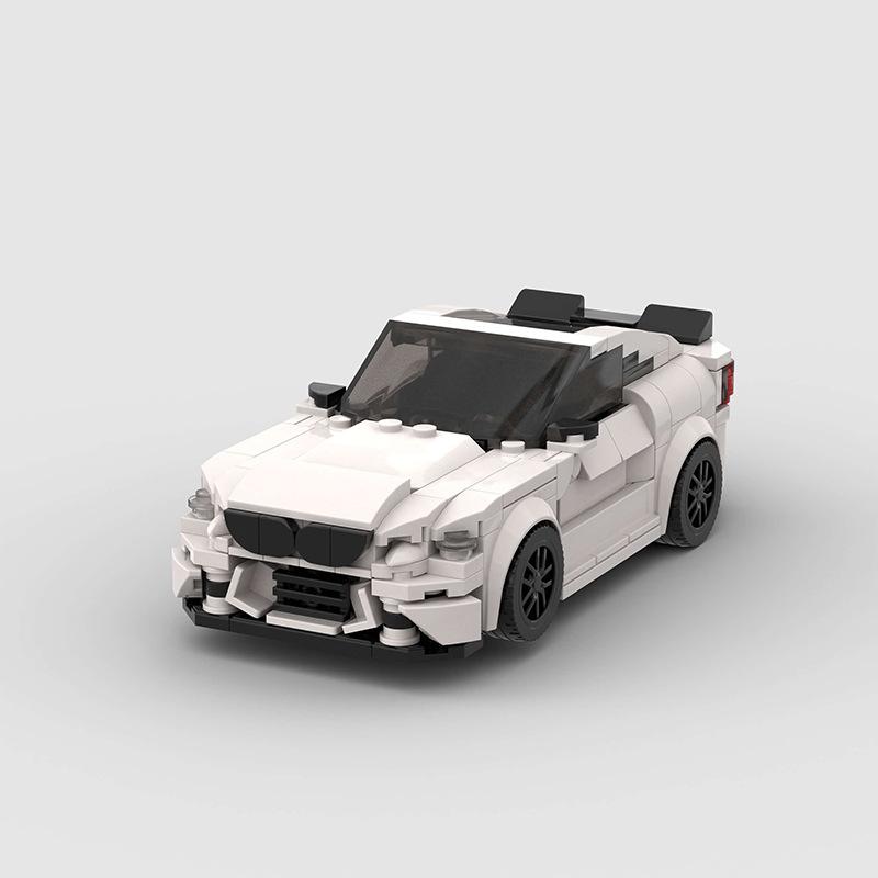 Технический Скоростной Автомобиль MOC Городской Гоночный Автомобиль Ралли Строительные Блоки Набор Кирпичей Ретро Украшение DIY Игрушки Для Детей Взрослых Подарки на День Рождения