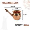 Чистая медь Neti Lota емкостью 300 мл подходит для эффективного очищения носа, занятий йогой, ежедневной гигиены, заложенности носовых пазух
