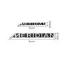 8/4/2 шт. Алюминиевый Стайлинг Автомобиля MERIDIAN Логотип Эмблема 3D Алюминиевый Динамик Аудио Авто Эмблема Декоративная Наклейка Наклейки Аксессуары 54A