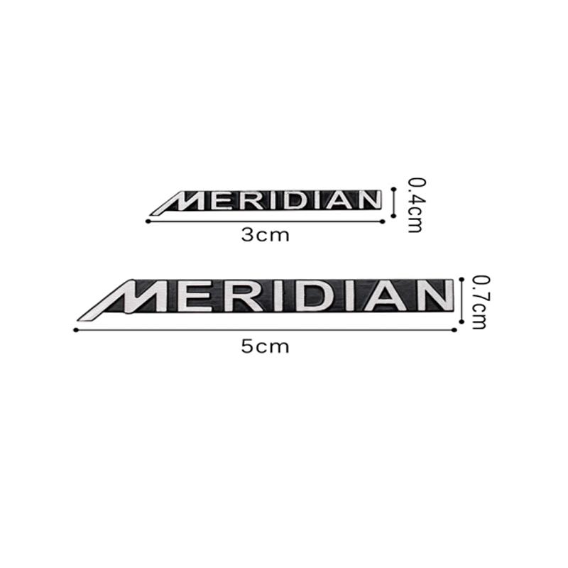 8/4/2 шт. Алюминиевый Стайлинг Автомобиля MERIDIAN Логотип Эмблема 3D Алюминиевый Динамик Аудио Авто Эмблема Декоративная Наклейка Наклейки Аксессуары 54A