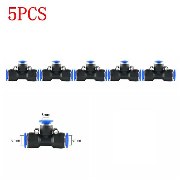 20-5 шт. свободно изгибающаяся латунная распылительная насадка с 8-миллиметровым шланговым тройником для распыления распылителя для полива в саду