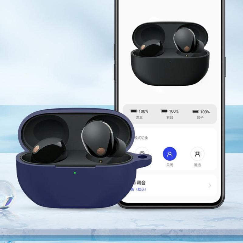 Защитный чехол для переноски Ударопрочный Подходит для наушников WF-1000XM5 Пылезащитный корпус Моющийся чехол-рукав для зарядного бокса