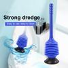 Toilet Plunger Wonderful Convenient Blue Toilet Pump Strong Construction Utility Toilet Plunger Sink Pump for Daily Use