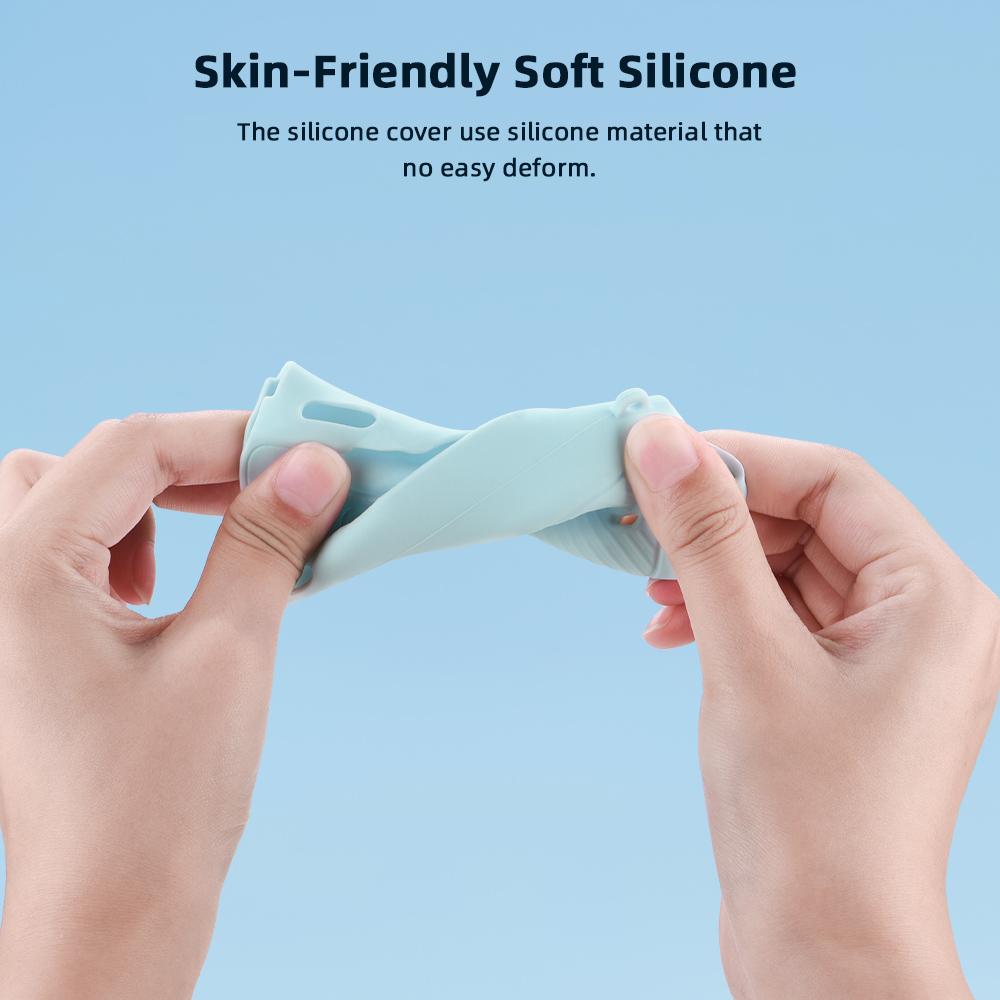 BRDRC Pocket 3 Silicone Cover Soft Silicone Protective Case Lens Protector Sleeve Handle Shell for DJI OSMO Pocket 3 Accessorise