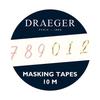 Masking Tape - Draeger Paris - Numbers - 10 M - Gold - Decorative - Adhesive
