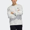 adidas Толстовки Мужские Светло-серые С круглым вырезом Умеренные Обычный крой H37068