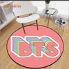 Новейший Kpop Bangtan Boys Круглый детский ковер Простота Новейший узор Детский фланелевый ковер Ковер с отпечатками рук для малыша