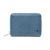 Компактный кошелек Karukuru на круговой молнии, Синий, MSAR-N16