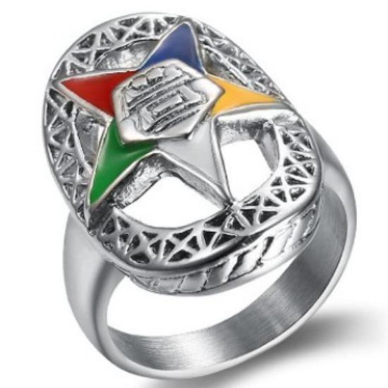 Мужское и женское кольцо из титановой стали с эпоксидной смолой в виде звезды, кольцо из нержавеющей стали с эпоксидной смолой в виде пентаграммы в форме капли воды