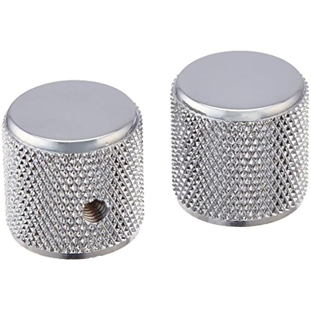 Fender parts Telecaster® /Precision Bass® Knobs, Knurled Chrome