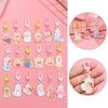 Fashion Jewelry Acrylic Phone Chain Bag Pendant Rabbit Cat Bear Keyring Keychains