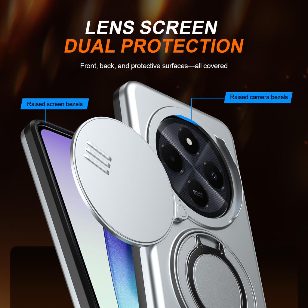 Для Redmi Note 14 Pro Plus Бронированный противоударный чехол-подставка с магнитным кольцом Для Redmi Note 14 Pro 4G 5G 14C Чехол