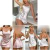 Lingerie Slip Dress With Vneck Sleeveless Ice Silk For Relaxing Home Wear
