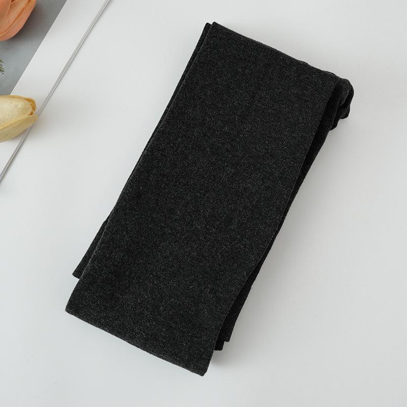 "Серые хлопковые бархатные облегающие колготки на осень-зиму"