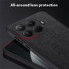 Чехол для Xiaomi 15T Pro с текстурой дерева, покрытый ПУ-кожей, из ПК и ТПУ, защитная крышка для телефона