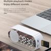 Беспроводной Bluetooth-динамик, многофункциональные громкие часы с сабвуфером, мини-динамик с будильником и интеллектуальным ИИ