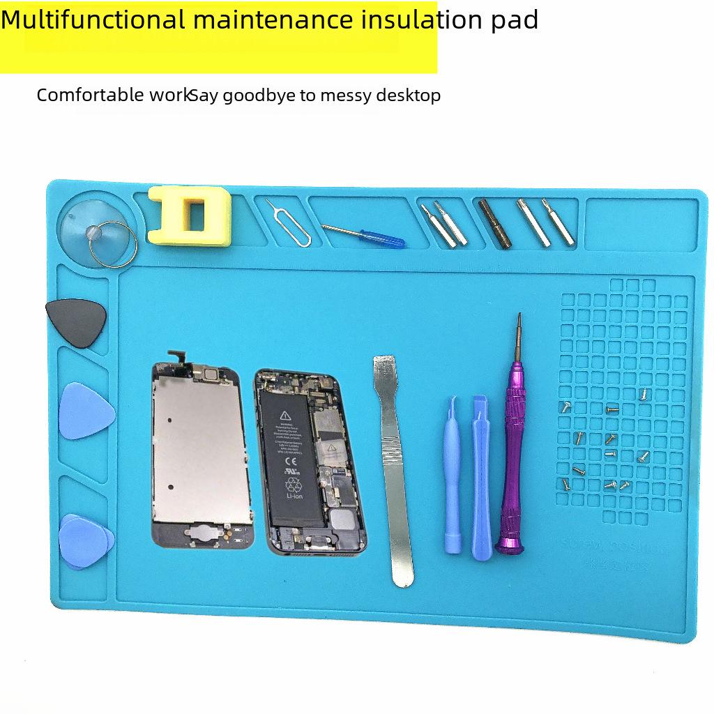 Силиконовая изоляционная прокладка для ремонта компьютеров мобильных телефонов, сварки горячим воздухом, поиска винтов