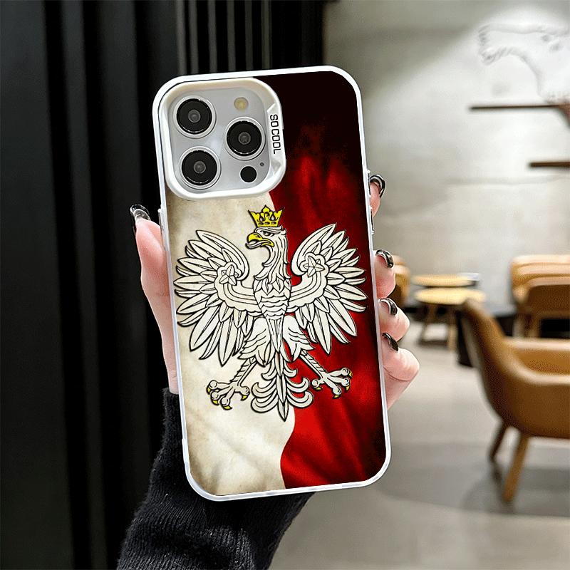 Чехол для телефона с флагом Польши (бело-красный), противоударный, для iPhone 18 17 Air 16 16E 15 Pro Max 14 Plus 13 Mini 12, задняя крышка, защита от падения, Fundas
