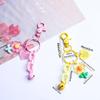 Creative Candy Color Flower Keychain Cute Cartoon Backpack Pendant Earphone Case Hanging Decoration Accessories Gifts