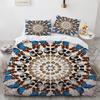 Mandala Duvet Cover Set Boho Style Horse Pattern Chic Polyester Comforter Cover King Twin Size for Teens Adults Kids Bedding Set