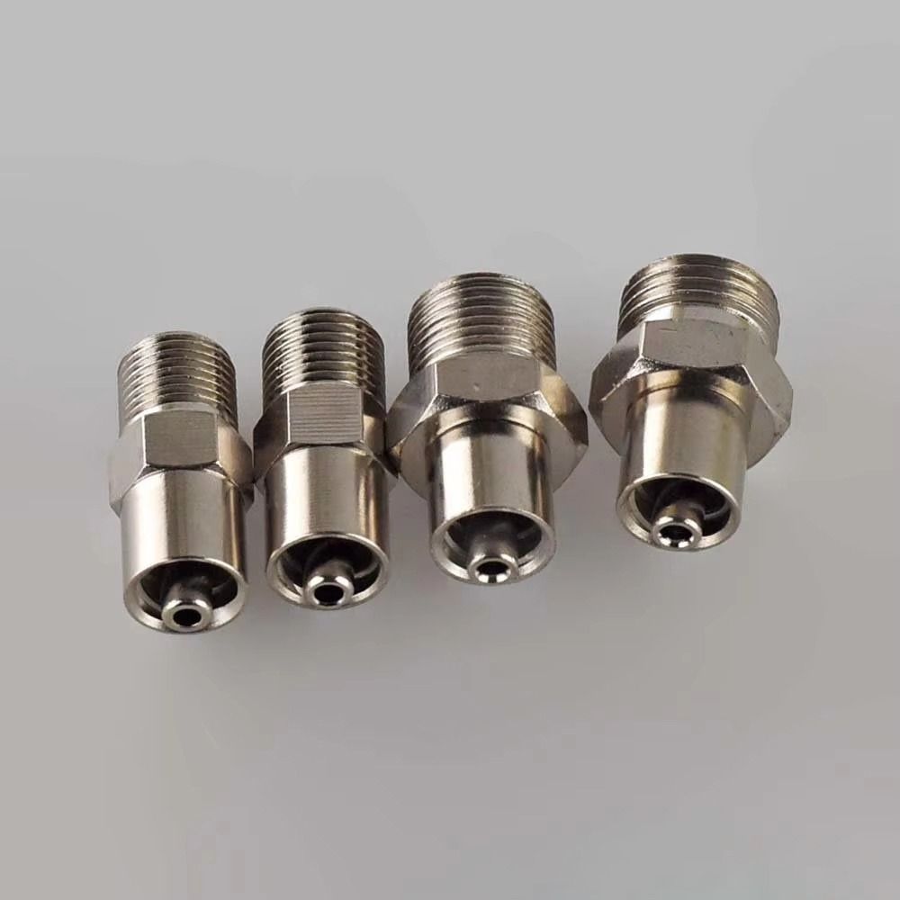 1 шт. G1/8 G1/4 M10*1 M12*1 Адаптер дозирующего клапана Лауэр-Лок Латунный соединитель дозирующего клапана Двойная резьба Автоматический