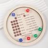 Custom Personalized Engraved Solid Wood Farkle Dice Rolling Tray, Custom Name Classic Luck Dice Game Accessory