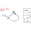 uxcell 1/3/5Pcs Shaft Locking Pin W Ear 6mmx35/40/45/55mm 8mmx60mm Coupler Pin for Farm Trailers Lawn Arch and Garden