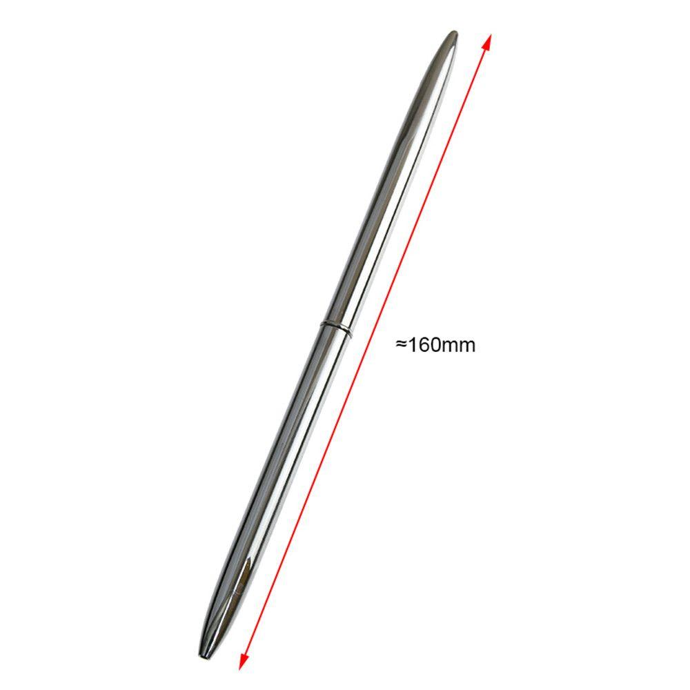 Office Supplies Stationery Stainless Still Metal Ball Pen Slender Ballpoint Pen Rod Rotating