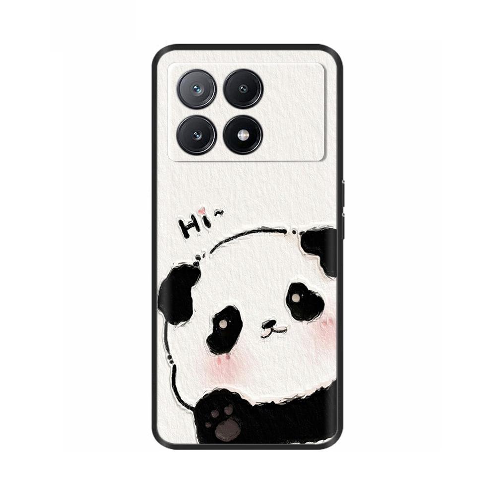 Чехол для Poco X6 Чехол для телефона Милый кот Coque Обложка для Xiaomi Poco X6 Pro Poco X 6 Pro X6Pro Pocox6 Pro 5G Жидкие силиконовые чехлы