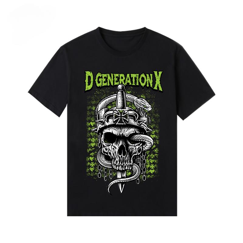 American Fashion Brand Summer New DX Combination Short Sleeve Printed T-shirt Pure Cotton Loose Casual T-shirt
